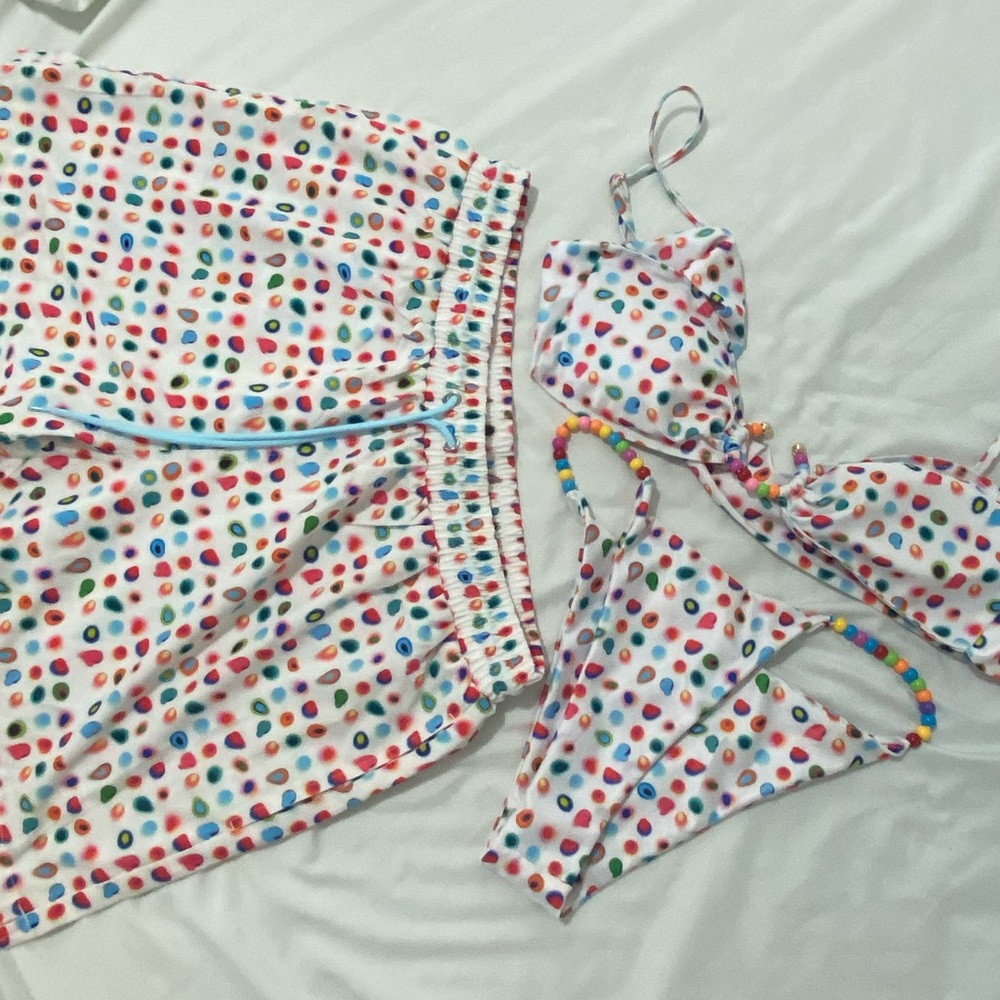 Matching Strawberry Milk Mob Bathing Suits